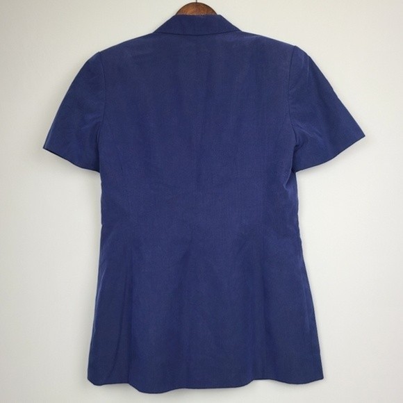 Kasper for ASL Womens Blue Short Sleeve Jacket and Skirt Suit Set Size 8 - Picture 5 of 12